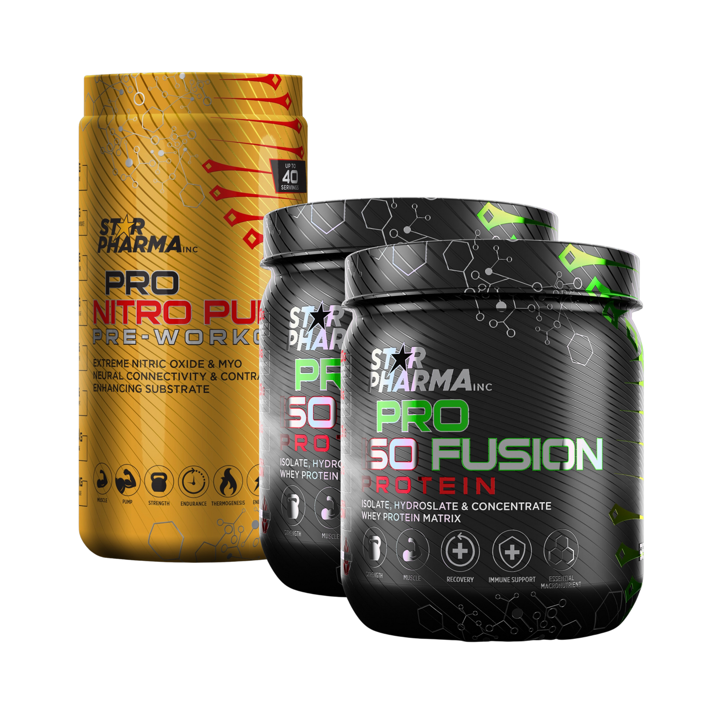 Pro Nitro Pump Pre-Workout + 2 Pro Iso Fusion Protein