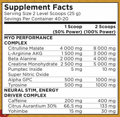 Pro NITRO PUMP Pre-Workout 500g