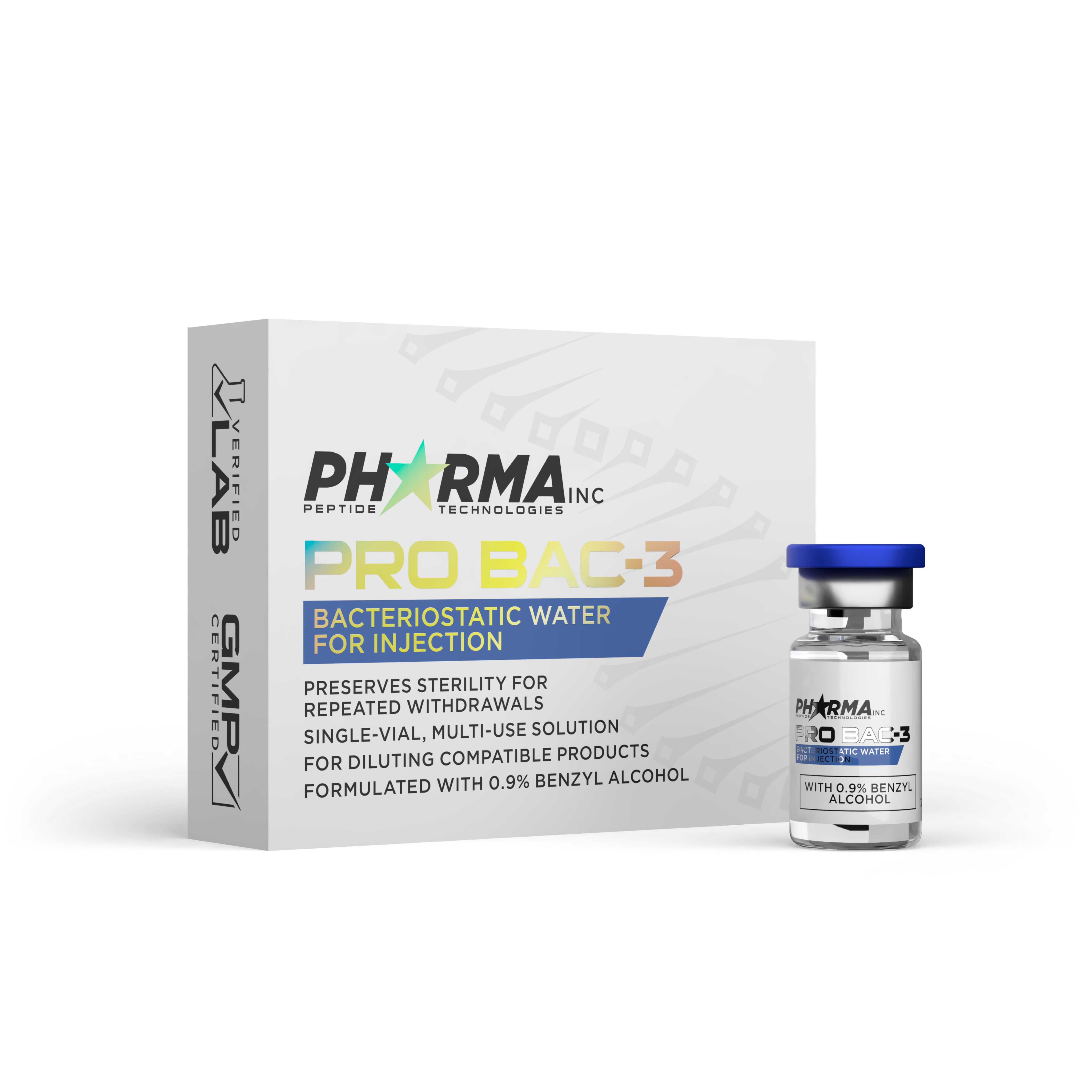 Pro BAC-3 Bacteriostatic Water 3ml – Star Pharma